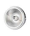 AR111 LED udskiftelig reflektor spotlys 20W - 6400K, 40°/20°, sølv