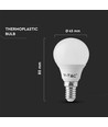 3 stk. E14 4,5W LED kronepære - P45, varm hvid, erstatter 40W