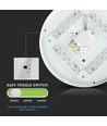 12W LED loftslampe med stjernehimmel - Ø26cm, 3-i-1 CCT, 1200lm, IP20 indendørs
