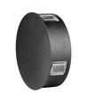 3W Ø15cm rund LED væglampe - IP65, sort, 3000K, udendørs, inkl. lyskilde