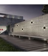 3W Ø15cm rund LED væglampe - IP65, sort, 3000K, udendørs, inkl. lyskilde