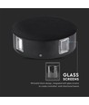 3W Ø15cm rund LED væglampe - IP65, sort, 3000K, udendørs, inkl. lyskilde