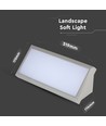 20W LED Landskab Udendørs Soft Light - stor, 6400K, grå hus