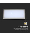 20W LED Landskab Udendørs Soft Light - stor, 6400K, grå hus