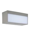 12W LED væglampe op/ned lys - IP65, grå, rektangulær, udendørs, inkl. lyskilde