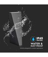 6W Sort væglampe med op/ned lys - IP65, aluminium, 3000K, inkl. lyskilde