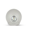 4W LED væglampe, rund - IP65, grå, 4000K, udendørs facadebelysning