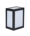 12W LED væglampe - IP65, sort, 1350lm, udendørs