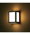 12W LED væglampe - IP65, sort, 1350lm, udendørs
