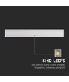 17W LED væglampe, 135lm/W - IP44, hvid, 61cm, 2300lm, inde / ude