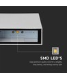 4W LED væglampe - IP65, hvid, 3000K, PC plast, inkl. lyskilde