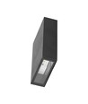 4W LED væglampe, sort - 400lm, IP65, 360 grader, 6400K