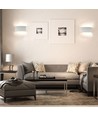 7W sand hvid LED væglampe - 940lm, 4000K, inkl. lyskilde