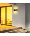 10W LED væglampe med op/ned lys - IP54 udendørs, sort, 4000K, Bridgelux chip, inkl. lyskilde