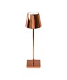 3W genopladelig LED bordlampe, guld - Touch dæmpbar, 3000K, 4000mAh batteri, 5V USB