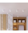 GU10 kvadratisk påbygningsspot - Hvid, 100x100x120mm, IP20 indendørs, uden lyskilde