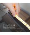 5m 24W/m RGB+CCT LED strip - 24V DC, RGB+2700-6500K, IP65