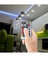 RGB+CCT controller med fjernbetjening - 12V/24V, 28 knapper, 10A, til LED strips