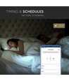 WiFi RGB+CCT LED controller - 12V/24V, 5 kanaler, inkl. fjernbetjening, virker med Google Home