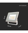 10W LED projektør, hvid - IP65, 750lm, 4000K, udendørs