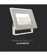 10W LED projektør, hvid - IP65, 750lm, 4000K, udendørs