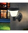 0,8W Solara LED væglampe med sensor og solcelle - CCT, RF fjernbetjening, IP44, sort, 16x23 cm