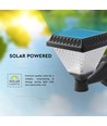 0,8W Solara LED væglampe med solcelle og fjernbetjening - CCT, IP44, sort, inkl. sensor