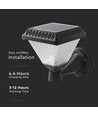 0,8W Solara LED væglampe med solcelle og fjernbetjening - CCT, IP44, sort, inkl. sensor