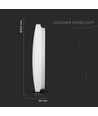 24W LED loftslampe - Ø35cm, 2600lm, IP20, rund dome design