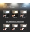 60W Designer loftslampe med fjernbetjening - 150lm/W, CCT, dæmpbar, stjernehimmel, rund cover