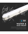 120cm 36W vandtæt komplet LED armatur med nødlys - Samsung LED chip, 120lm/W, IP65, 6500K, 3 timers batteridrift