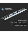 120cm 36W vandtæt komplet LED armatur med nødlys - Samsung LED chip, 120lm/W, IP65, 4000K, 3 timers batteridrift
