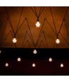 E27 6W LED filament pære - G95, 600lm, 3000K, 300° spredning