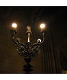 E27 4W LED kronepære - G45, Kultråd, 2200K, Ravfarvet