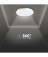 40W Designer Dome loftslampe med fjernbetjening - CCT farveskift, dæmpbar, stjernehimmeleffekt, Ø39cm