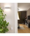 12W LED væglampe med op/ned lys - IP65 udendørs, grå, 230x100x90mm, inkl. lyskilde