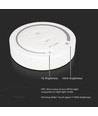 Trådløs Touch lysdæmper til LED strips, hvid - 12V/24V, vægmonteret, til enkeltfarvet LED