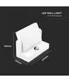 17W LED væglampe med sensor - IP65, 2580lm, hvid, 3000K, PIR sensor