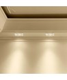 Dobbelt GU10 downlight til gipsloft indspartling - Ekskl. lyskilde og fatning, hul: 195x105mm, undersænket