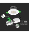 5W/8W LED indbygningsspot, fire-rated - 830lm, IP65, dæmpbar, CCT, 60 grader, hvid/sort/krom finish