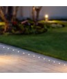 1W LED nedgravningsspot, 12V - IP67, 3000K, varm hvid, Ø6cm, Hul: Ø4,3 cm