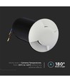 1W LED nedgravningsspot, 12V - IP67, 3000K, varm hvid, Ø6cm, Hul: Ø4,3 cm