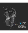 1W Nedgravningsspot LED - Lys 6400K, Sort