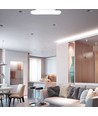 40W Firkantet LED designer pendel - 4000lm, 3-i-1 CCT, dæmpbar, hvid, 46x46cm