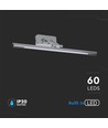 64cm 12W LED billede/spejllampe - Krom, 3000K, vipbar, inkl. lyskilde