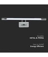 8W LED billede/spejllampe, krom - 50cm, vipbar, 3000K/4000K, inkl. lyskilde