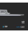 8W LED billede/spejllampe, krom - 50cm, vipbar, 3000K/4000K, inkl. lyskilde