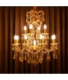 E14 4W dæmpbar LED kronepære - Twisted candle filament, 350lm, varm hvid