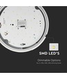 10W Fuld Runde Kuppel Lys - Nødbatteri, Sensor, Samsung Chip, 4000K