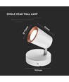 6W LED væglampe - 3000K, hvid, inkl. lyskilde, indendørs/facade